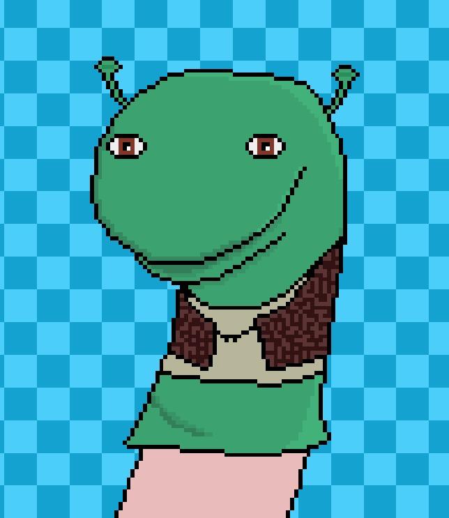 The Glitch King Sock Puppet